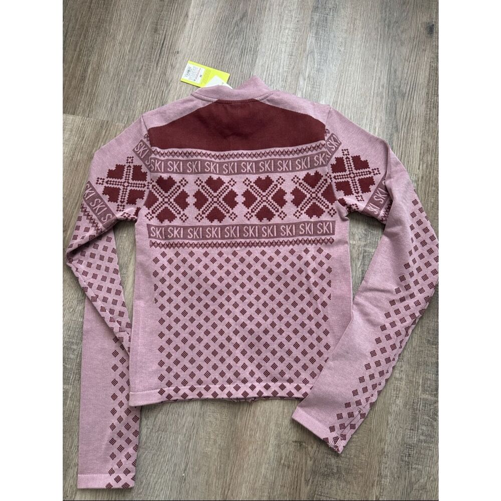 all in motion Pink Patterned Full-Zip Ski Jacket - Picture 3 of 3